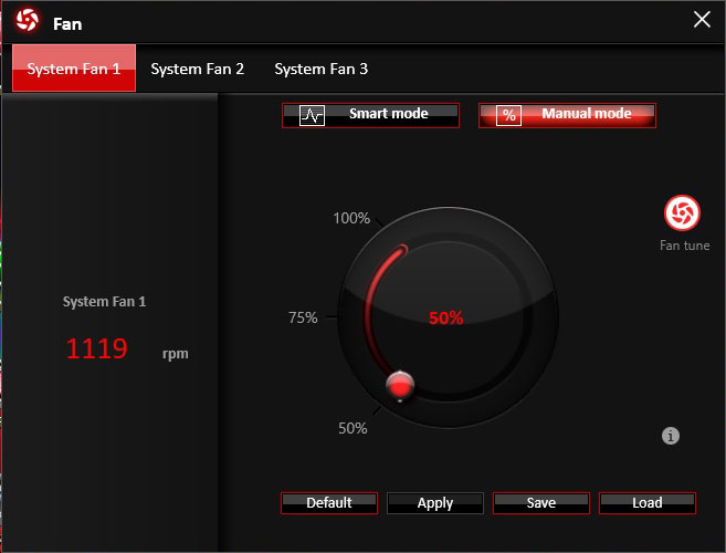 msi motherboard control fan speed