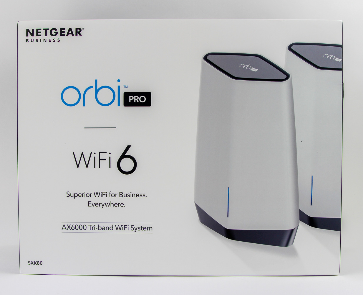 NETGEAR Orbi Pro SXK80 WiFi 6 System Review - Packaging