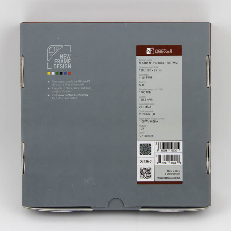 Noctua Nf P12 Redux 1700 Pwm Fan Review Packaging Accessories Techpowerup