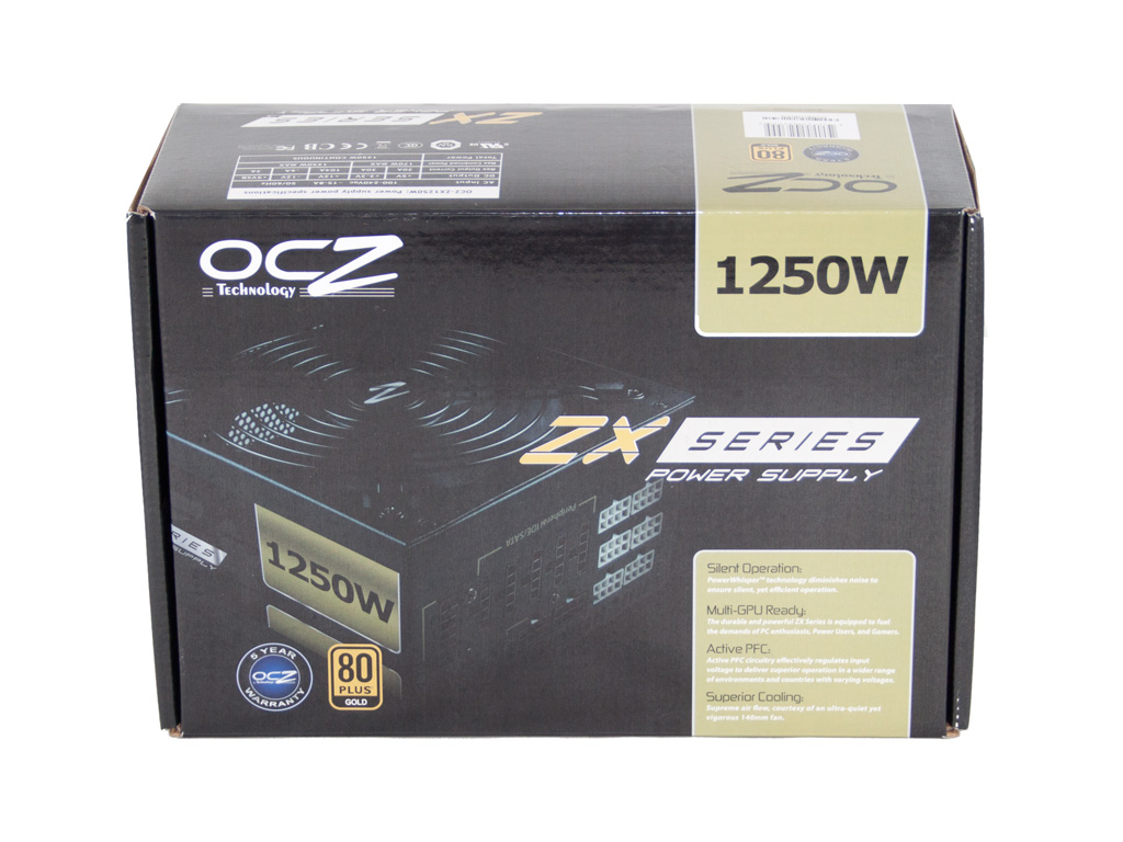OCZ ZX Series 1250 W Review - Packaging, Contents & Exterior OCZ ZX Series 1250 W Review - Packaging, Contents & Exterior