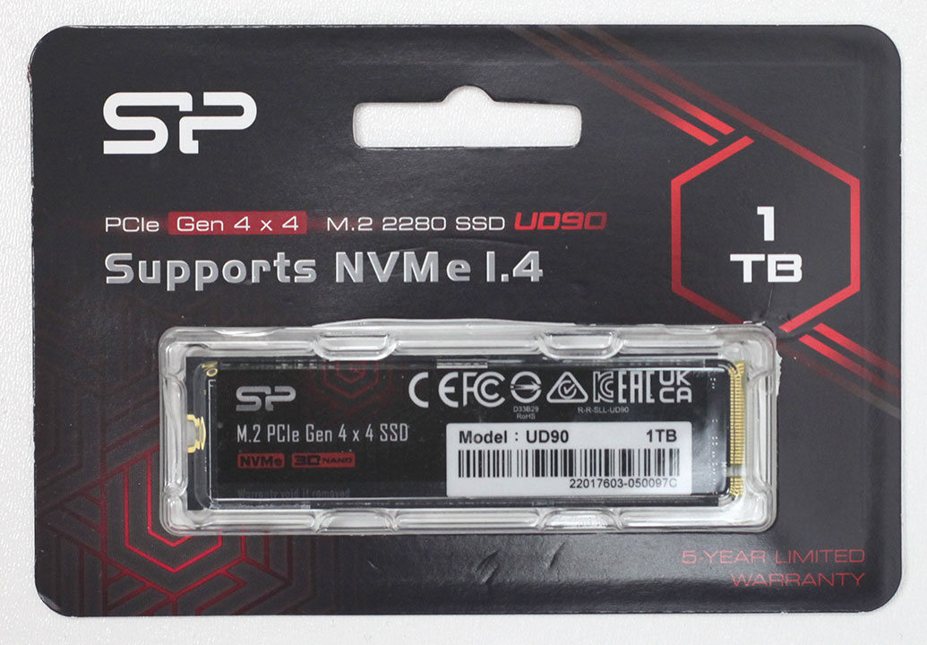 Silicon Power UD90 Gen 4×4 PCIe NVMe SSD
