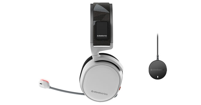 SteelSeries Arctis 7+ Wireless Gaming Headset, 40mm Neodymium Drivers, Low  Latency 2.4 GHz Wireless, ClearCast Bidirectional Mic, 30H Battery Life,  12m Effective Range, USB-C Charging, White