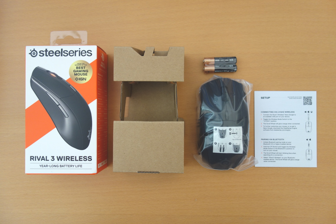 SteelSeries Rival 3 Wireless Review - Packaging, Weight & Feet