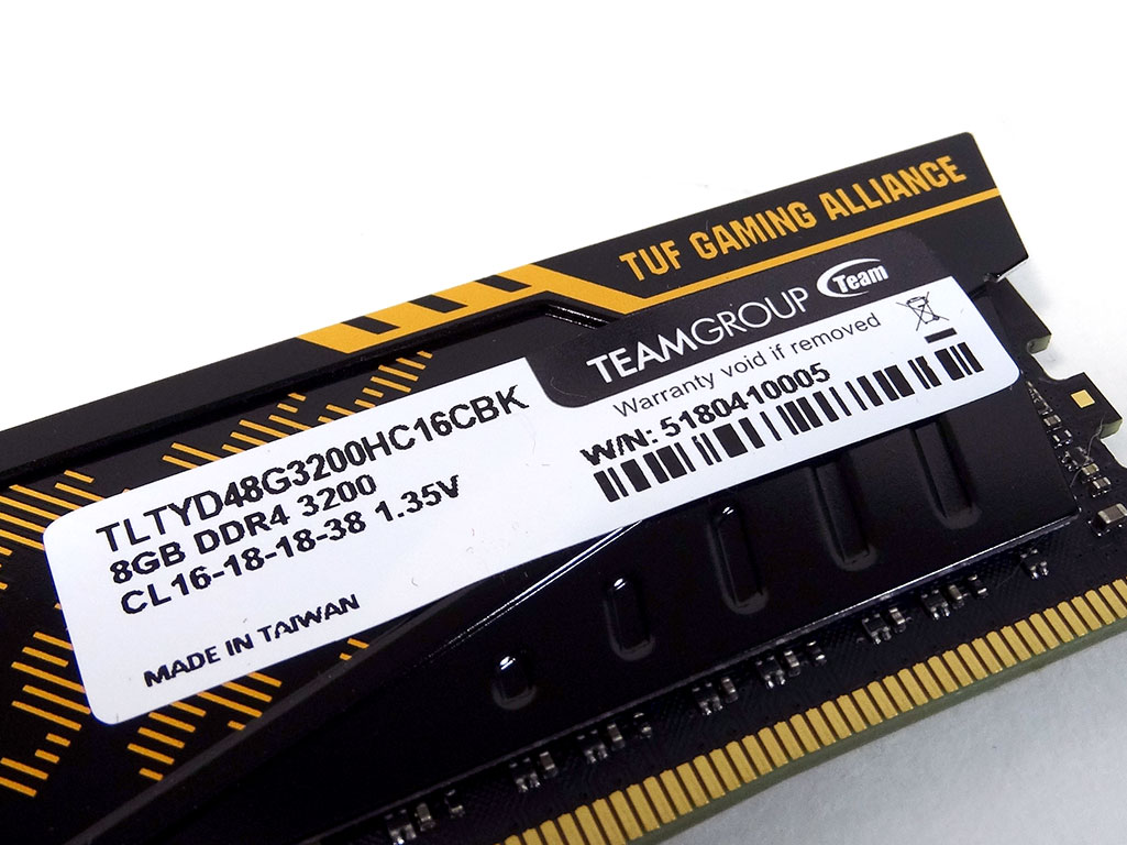 Team Group Vulcan Gaming DDR4 3200 MHz TUF Edition Review - A 