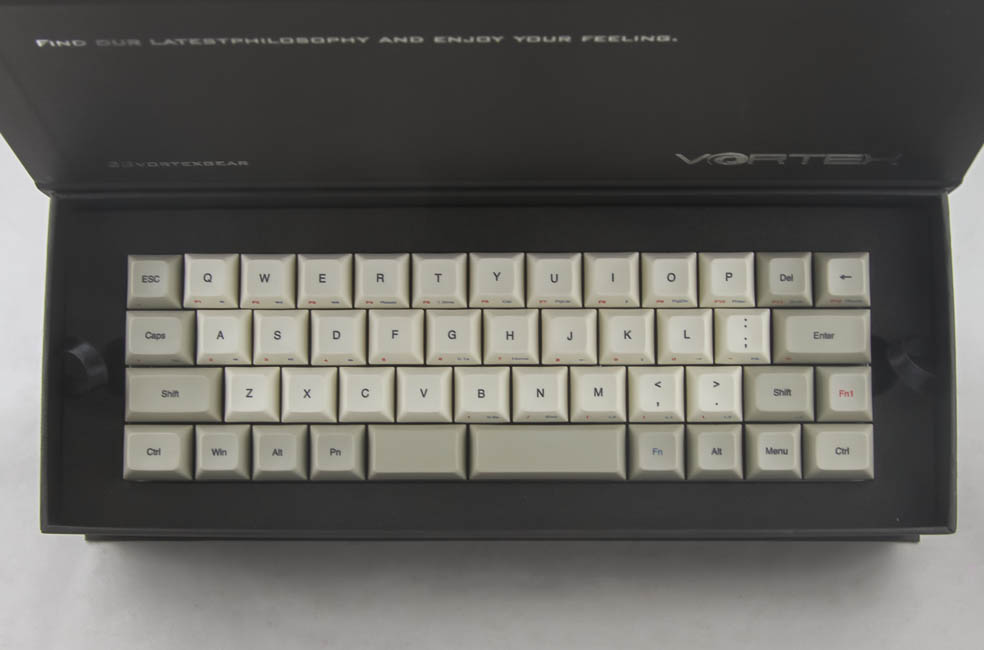 Vortex CORE Keyboard Review - Packaging and Accessories