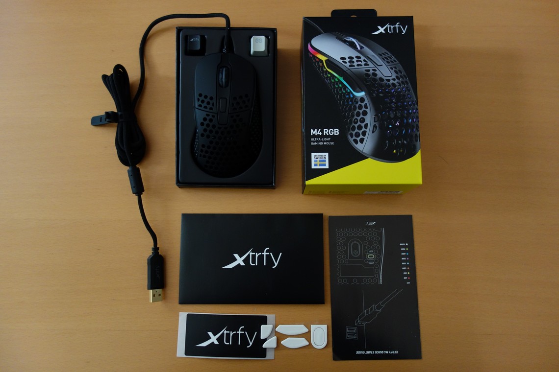 Xtrfy M4 Review Packaging Weight Cable Feet Techpowerup