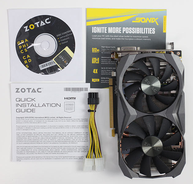 Zotac GeForce GTX 1080 Mini 8 GB Review - Packaging & Contents
