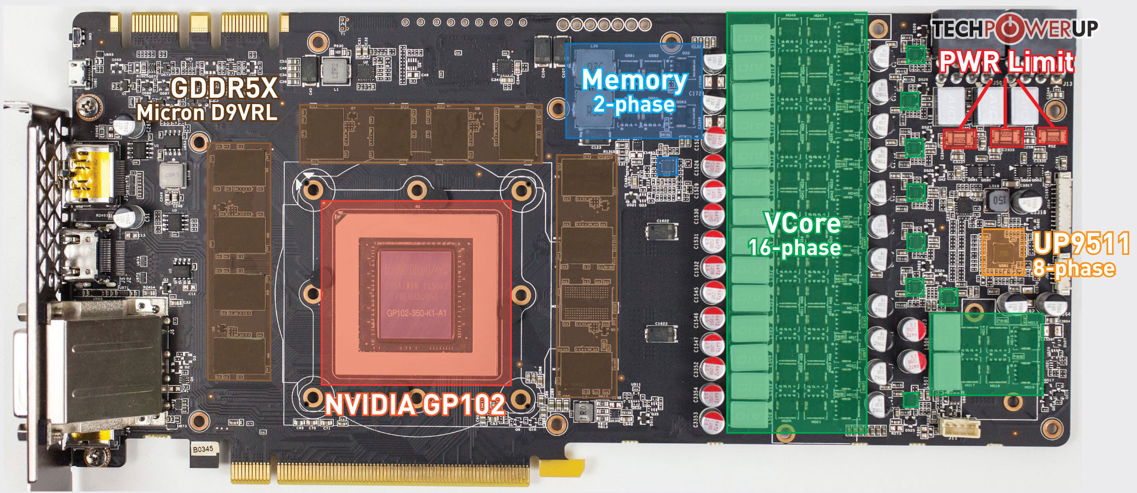 Zotac Geforce Gtx 1080 Ti Amp Extreme 11 Gb Review Circuit Board Analysis Techpowerup